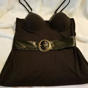 GLO Jeans Belted Tank